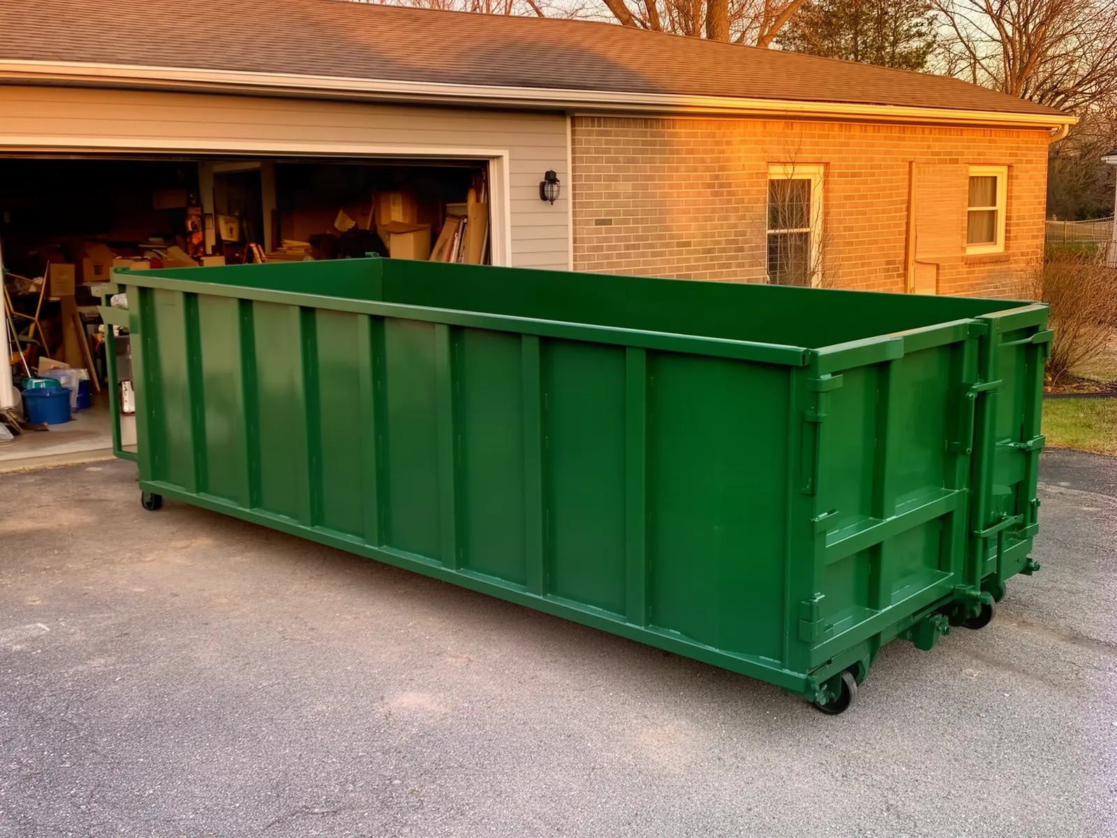 Roll-off dumpster from Eller Dumpster Rental in Rochester, MI
